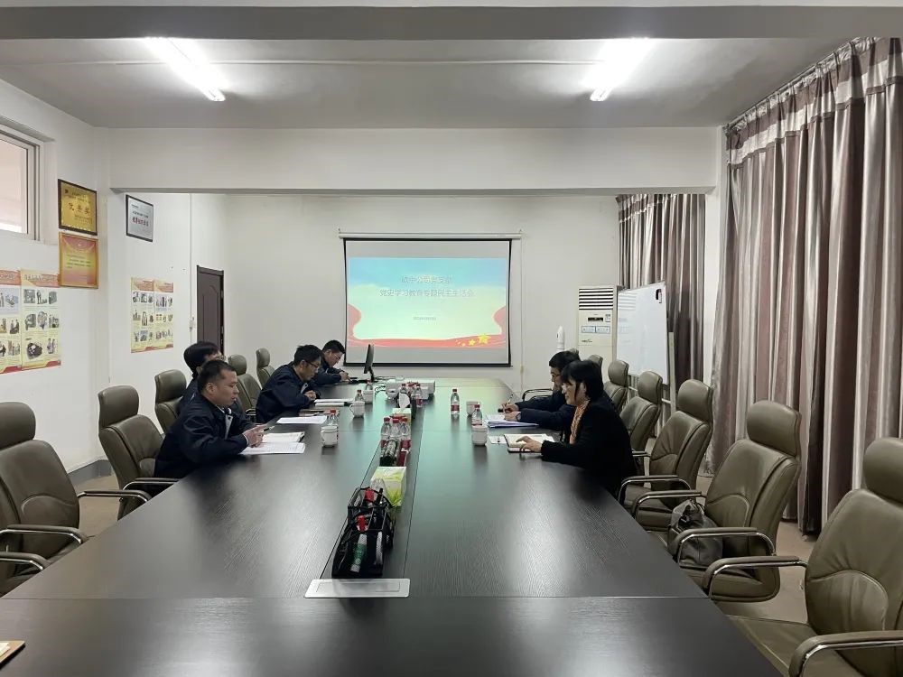 欧中公司党支部召开党史学习教育专题民主生活会